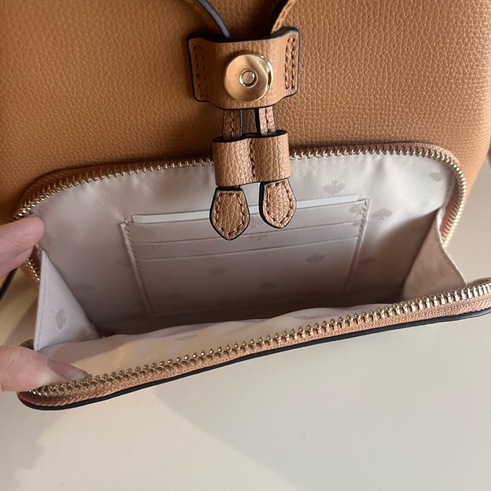 Kate Spade Tan Leather Backpack - Picture 5 of 6